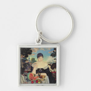The Merchant's Wife at Tea, 1918 Keychain