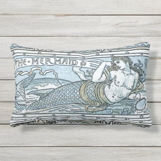 The Mermaid at Sunrise Lumbar Pillow