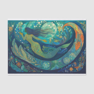The Mermaid in the Reef Tissue Paper