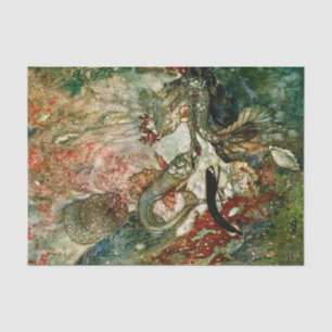 “The Mermaid King” by Edmund Dulac Tissue Paper