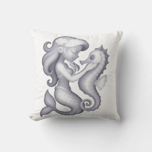 The Mermaid Throw Pillow