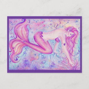 The Mermaids Crystal Postcard By Renee L.Lavoie