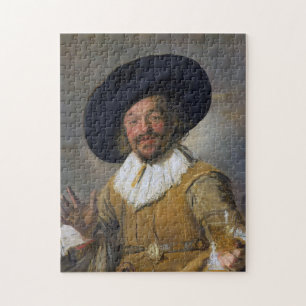 The Merry Drinker, Frans Hals, 1628-1630 Jigsaw Puzzle