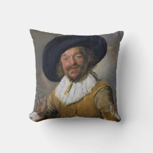 The Merry Drinker, Frans Hals, 1628-1630 Throw Pillow