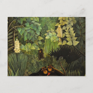 The Merry Jesters By Henri Rousseau Postcard