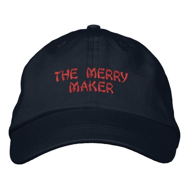 The Merry Maker Cheerful and Stylish touch-Hat Eve Embroidered Hat (Front)