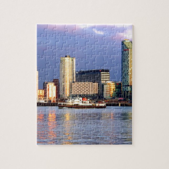 The Mersey Ferry & LIverpool Waterfront Jigsaw Puzzle (Vertical)