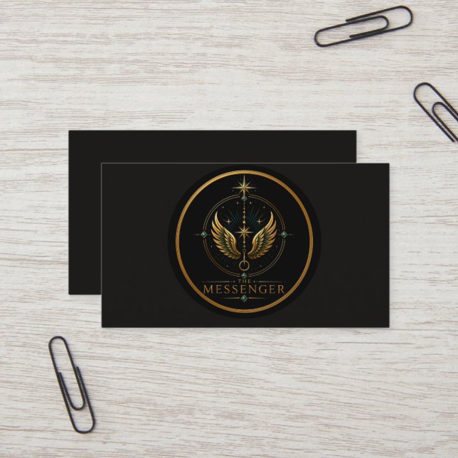 The Messenger Gemini  Personalized Archetype Business Card (Front/Back In Situ)