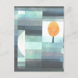 The messenger of autumn by Paul Klee Postcard