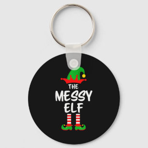 The Messy Elf Matching Family Christmas Keychain