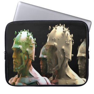 The Metal Army Men on a 15" Laptop Electronics Bag