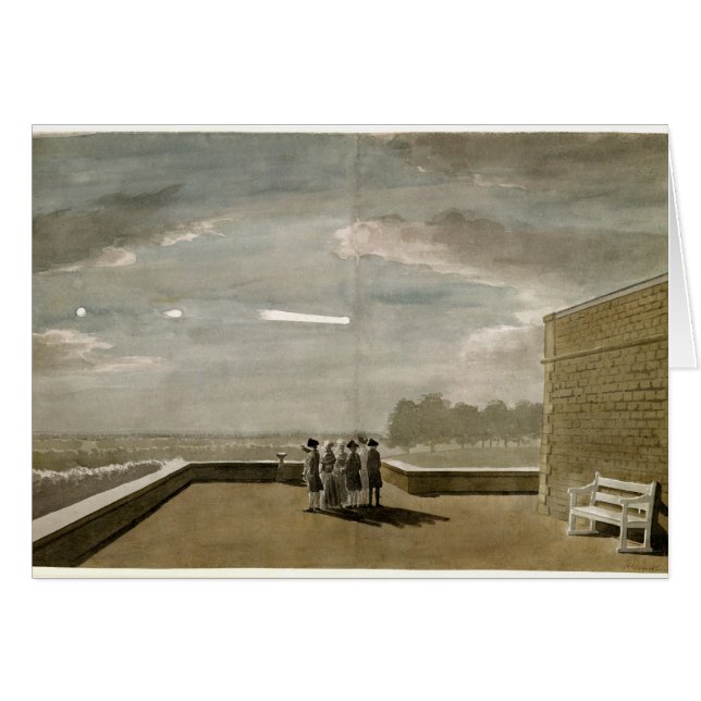 The Meteor of August 18, 1783, as seen from the Ea (Front Horizontal)