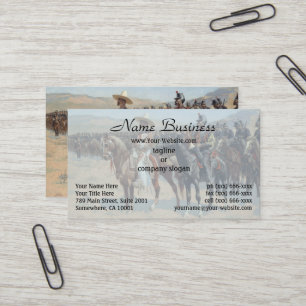 The Mexican Major by Frederic Remington Business Card