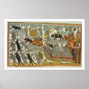 The Mice Bury the Cat, Russian, late 18th century Poster