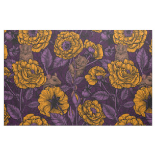The mice party in orange and violet fabric