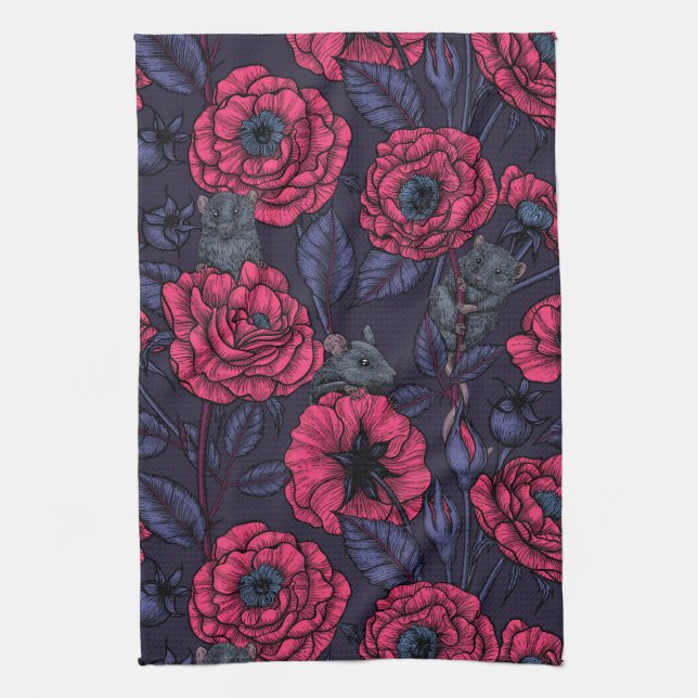 The mice party kitchen towel (Vertical)