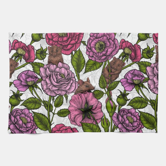 The mice party kitchen towel (Horizontal)