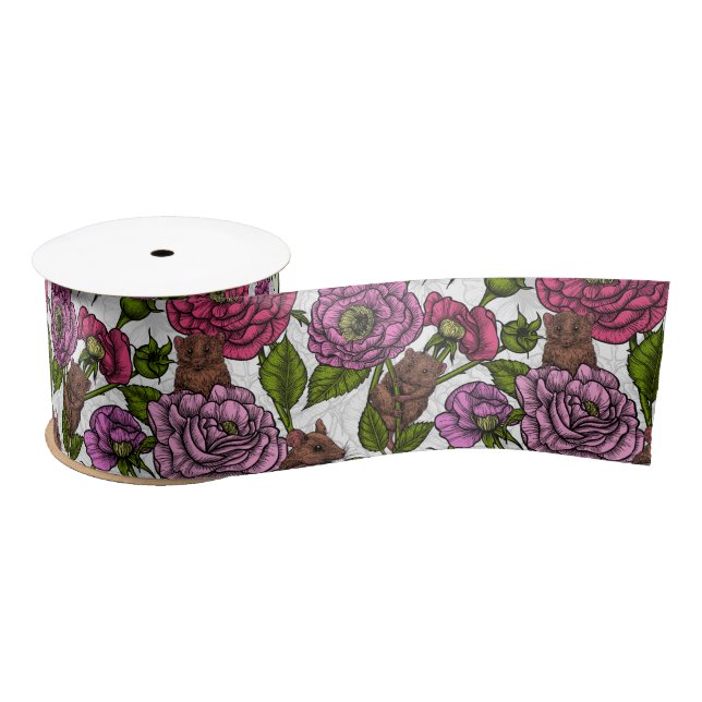 The mice party satin ribbon (Spool)