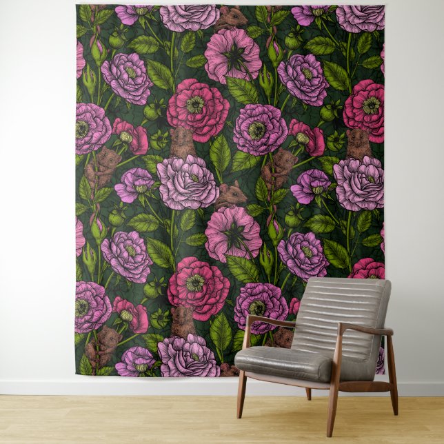 The mice party tapestry (In Situ)