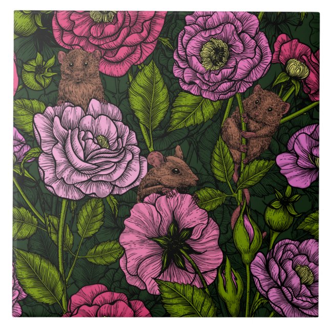 The mice party tile (Front)