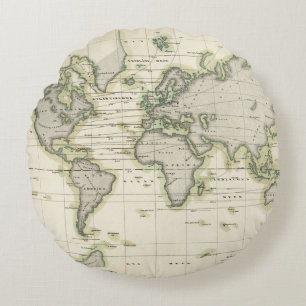 The Middle Barometer Round Pillow