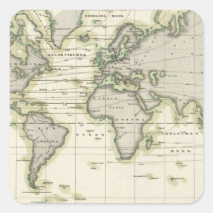 The Middle Barometer Square Sticker