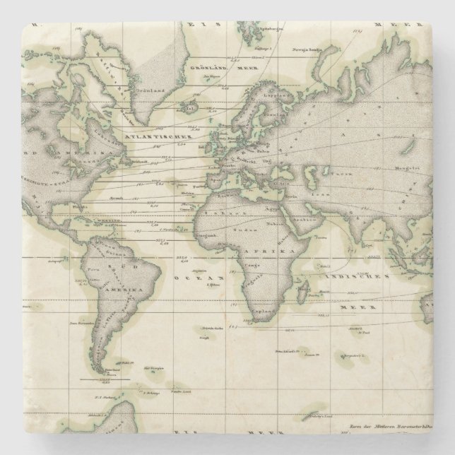 The Middle Barometer Stone Coaster (Front)