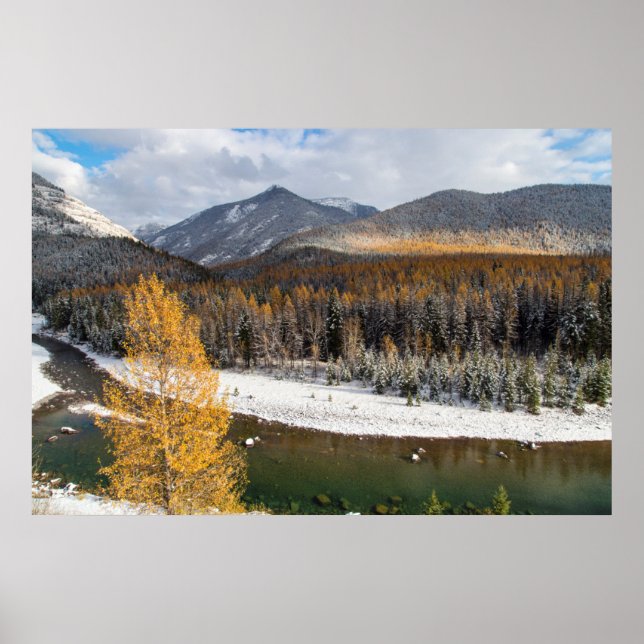 The Middle Fork Of The Flathead River Poster (Front)