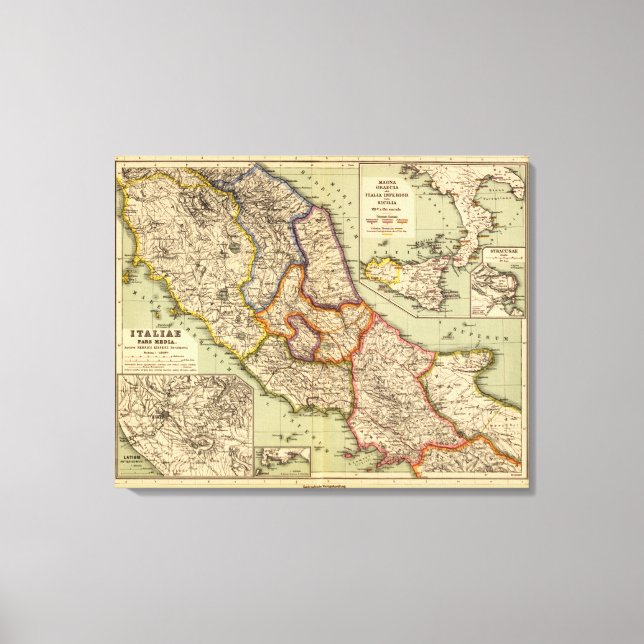 The middle part of Italy Canvas Print (Front)