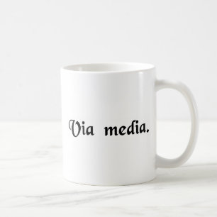 The middle way. coffee mug