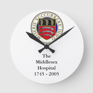 The Middlesex Hospital Clock with wording