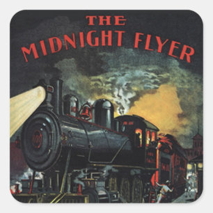 The Midnight Flyer Train Stickers