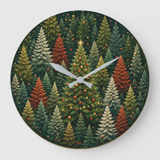 The Midnight Forest Star Large Clock (Front)