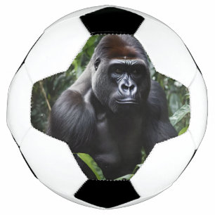 The Midnight Gorilla King: Monarch of the Forest Soccer Ball