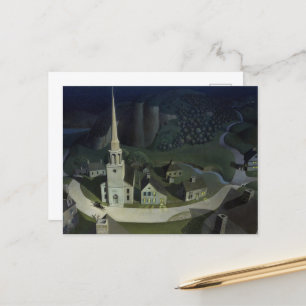 The Midnight Ride of Paul Revere by Wood Holiday Postcard