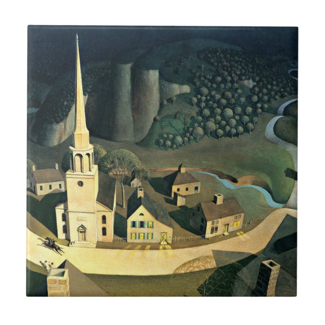 The Midnight Ride of Paul Revere Tile (Front)