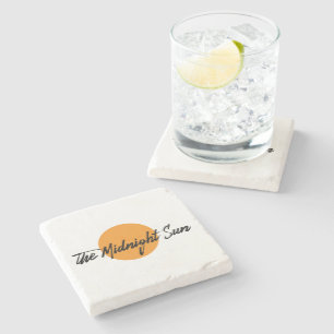 The Midnight Sun Logo Stone Coaster