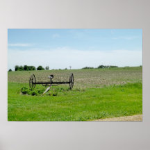 The Midwest, Tractor and Farm Poster