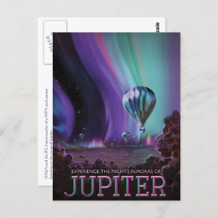 The Mighty Auras of Jupiter Travel Advertisement Postcard