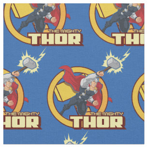 The Mighty Thor Character Graphic Fabric