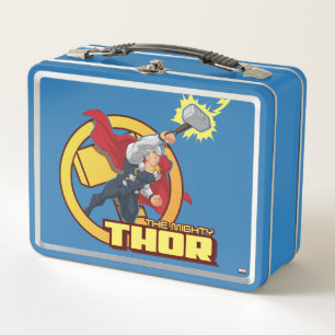 The Mighty Thor Character Graphic Metal Lunch Box