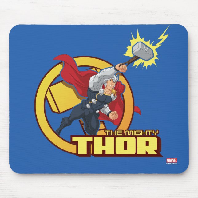 The Mighty Thor Character Graphic Mouse Pad (Front)