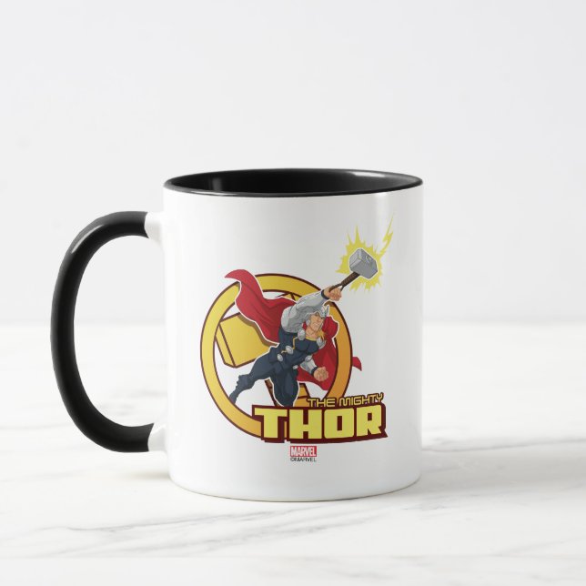 The Mighty Thor Character Graphic Mug (Left)