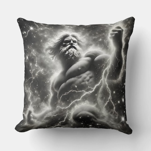  the mighty zeus throw pillow (Front)