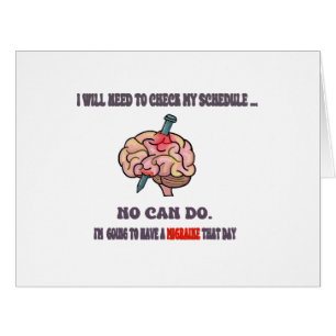 The Migraine Excuse!  Avoiding social interaction!