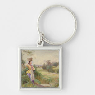The Milkmaid, 1860 Keychain