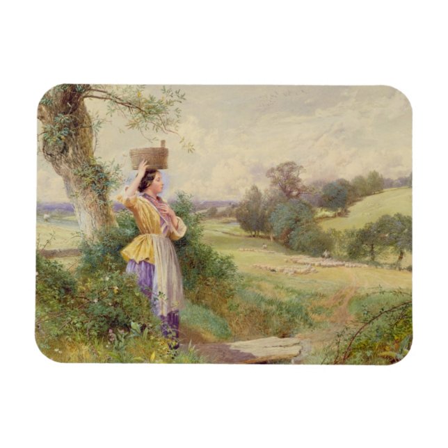 The Milkmaid, 1860 Magnet (Horizontal)