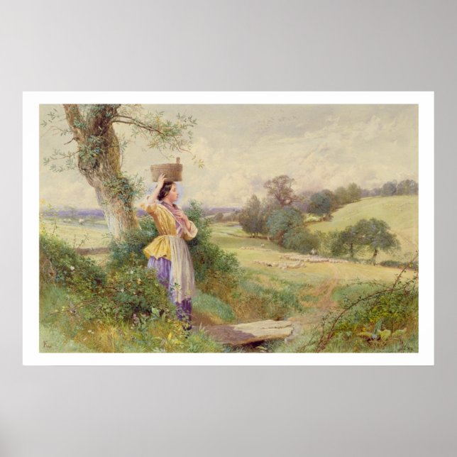 The Milkmaid, 1860 Poster (Front)
