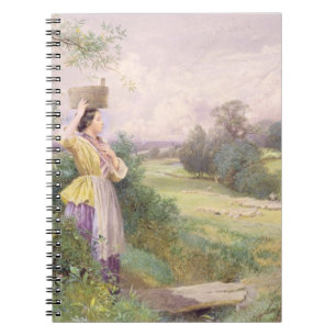 The Milkmaid, 1860 (w/c on paper) Notebook