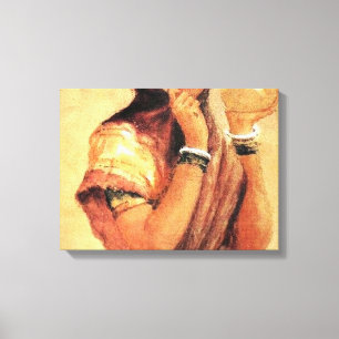 The Milkmaid 1904 By Raja Ravi Varma Canvas Print